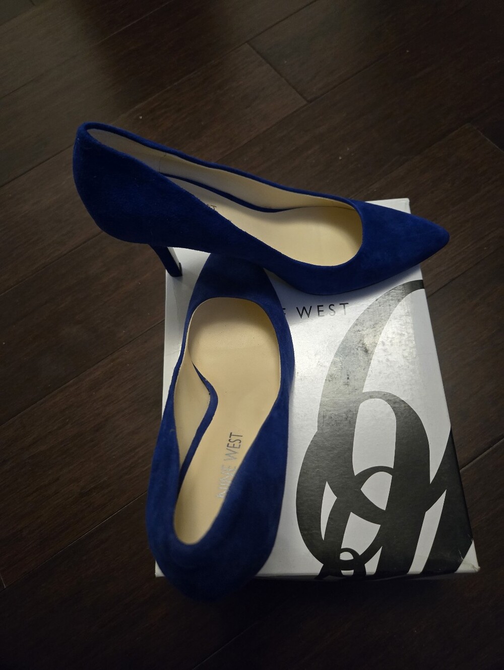 Nine West Women's Blue Suede Pumps - Garisono (Size 6.5 M)